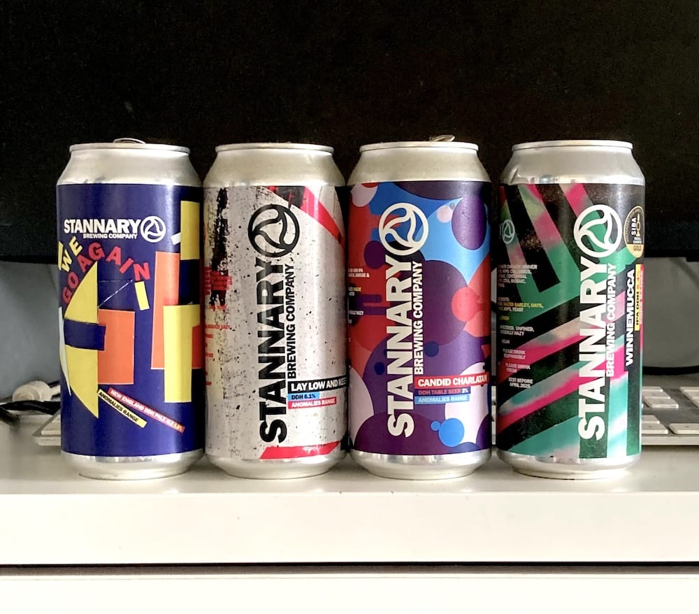 Craft beer can artwork designed for Stannary Brewing in Cornwall