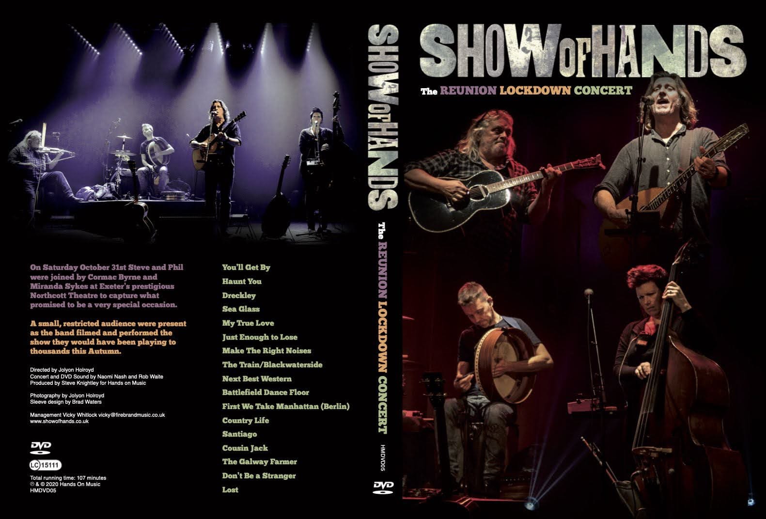 DVD packaging design for Show of Hands