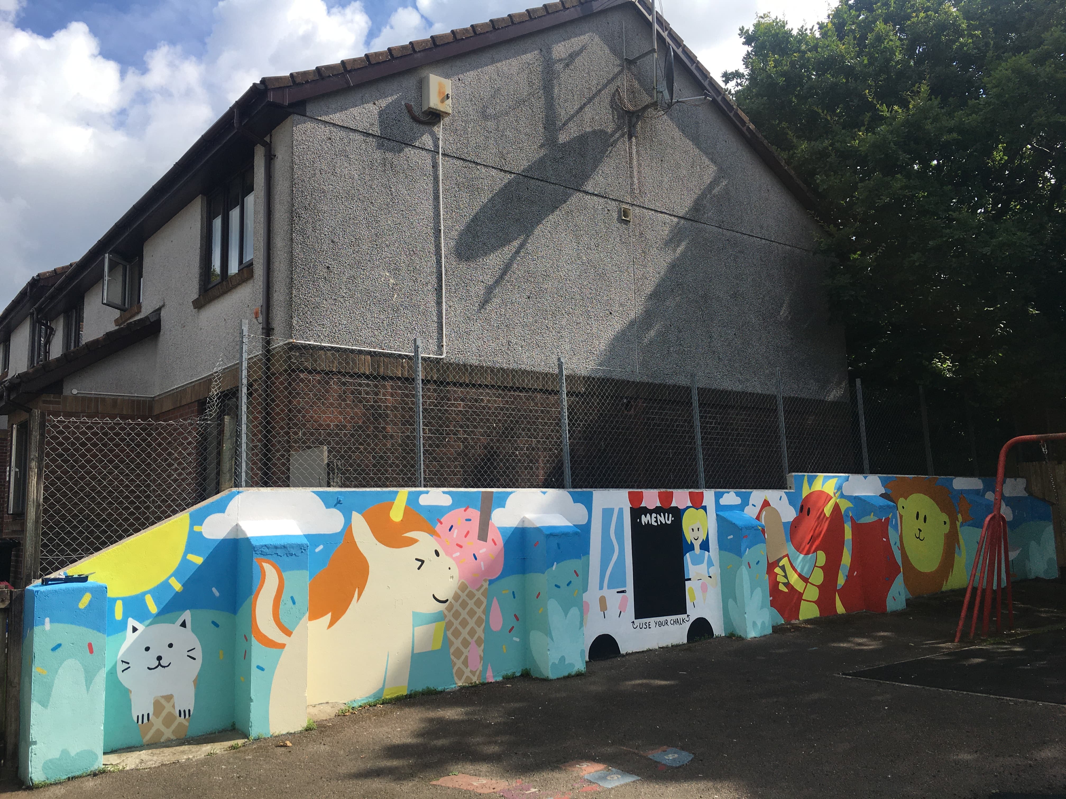 Children's Park Mural Painting for Callington Town Council