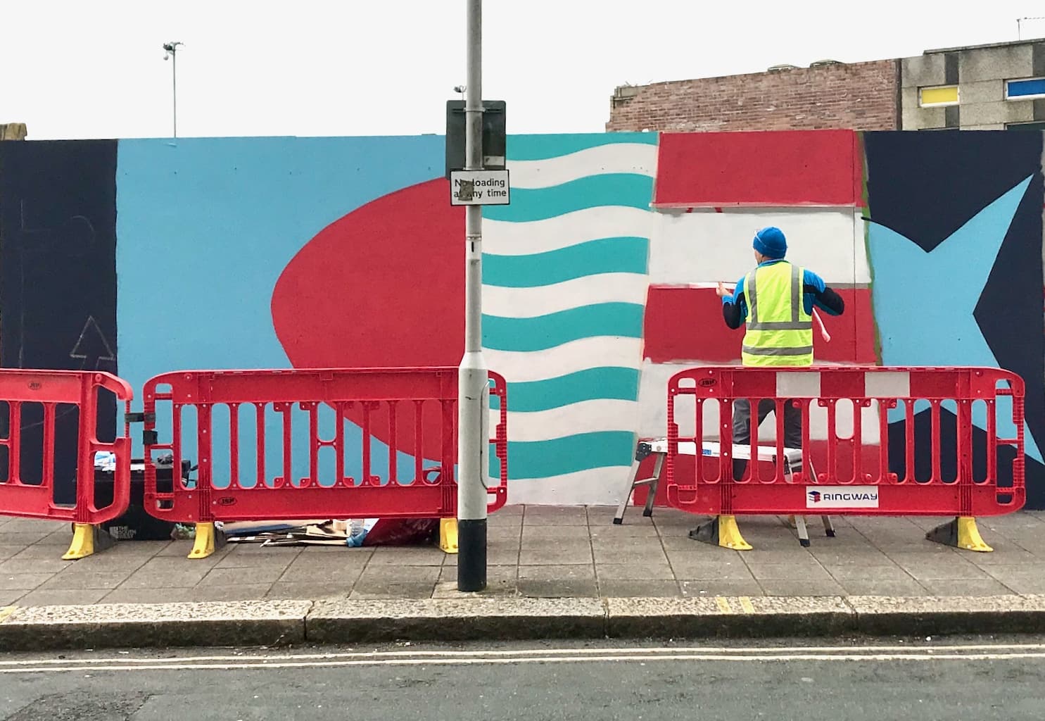 live painting mural signage super graphics artist